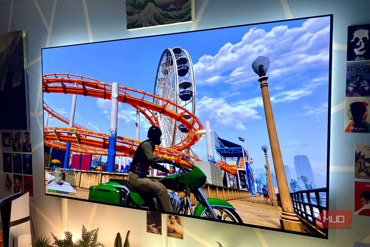 DLAA in GTA 5 Enhanced Edition on an LG OLED TV