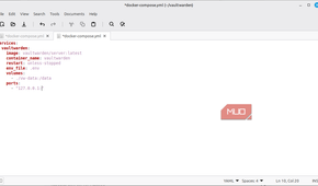 Docker Compose file configured with log rotation settings for vaultwarden