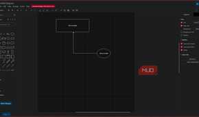 Draw.io interface in web browser.