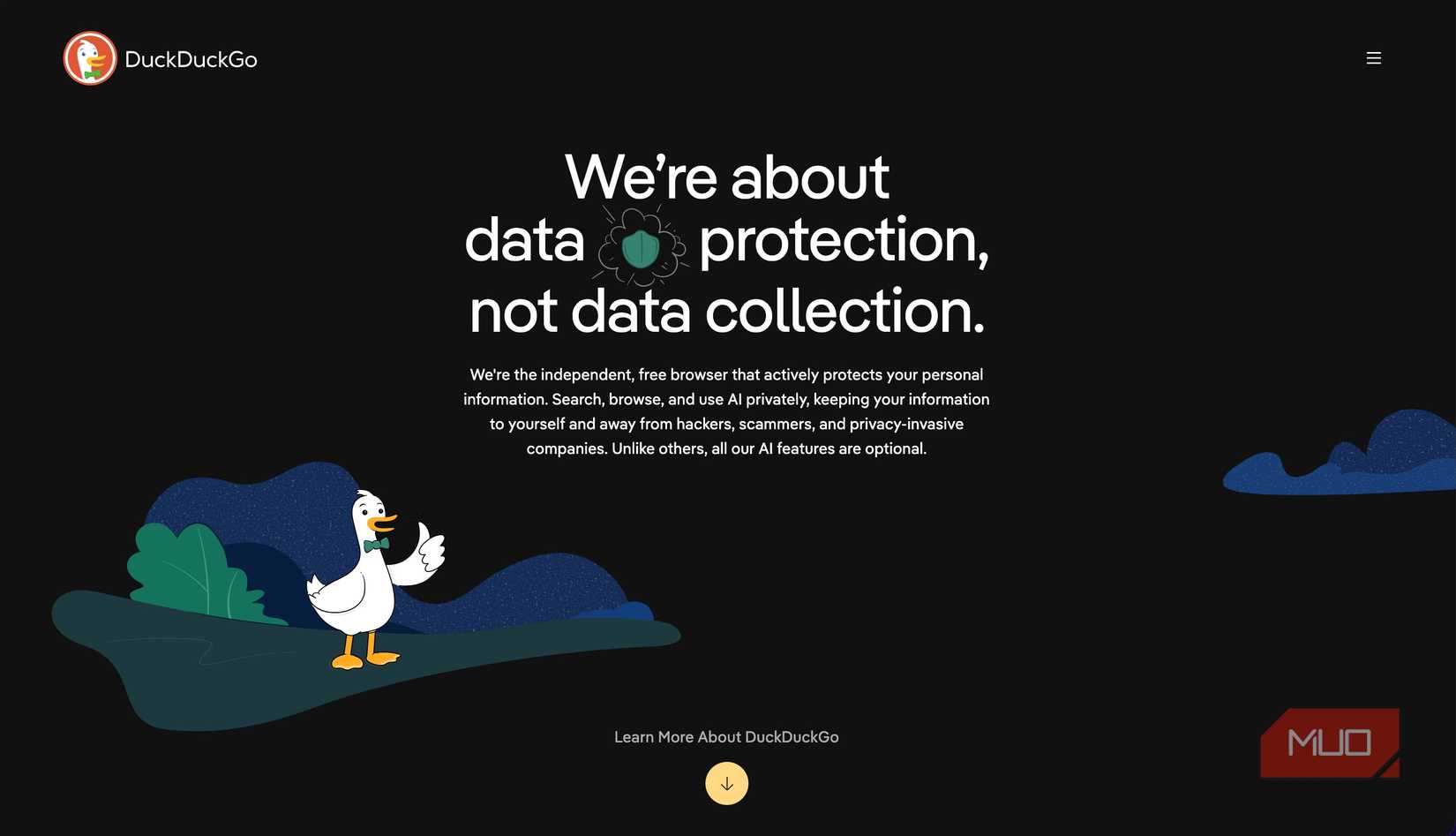 DuckDuckGo About Page