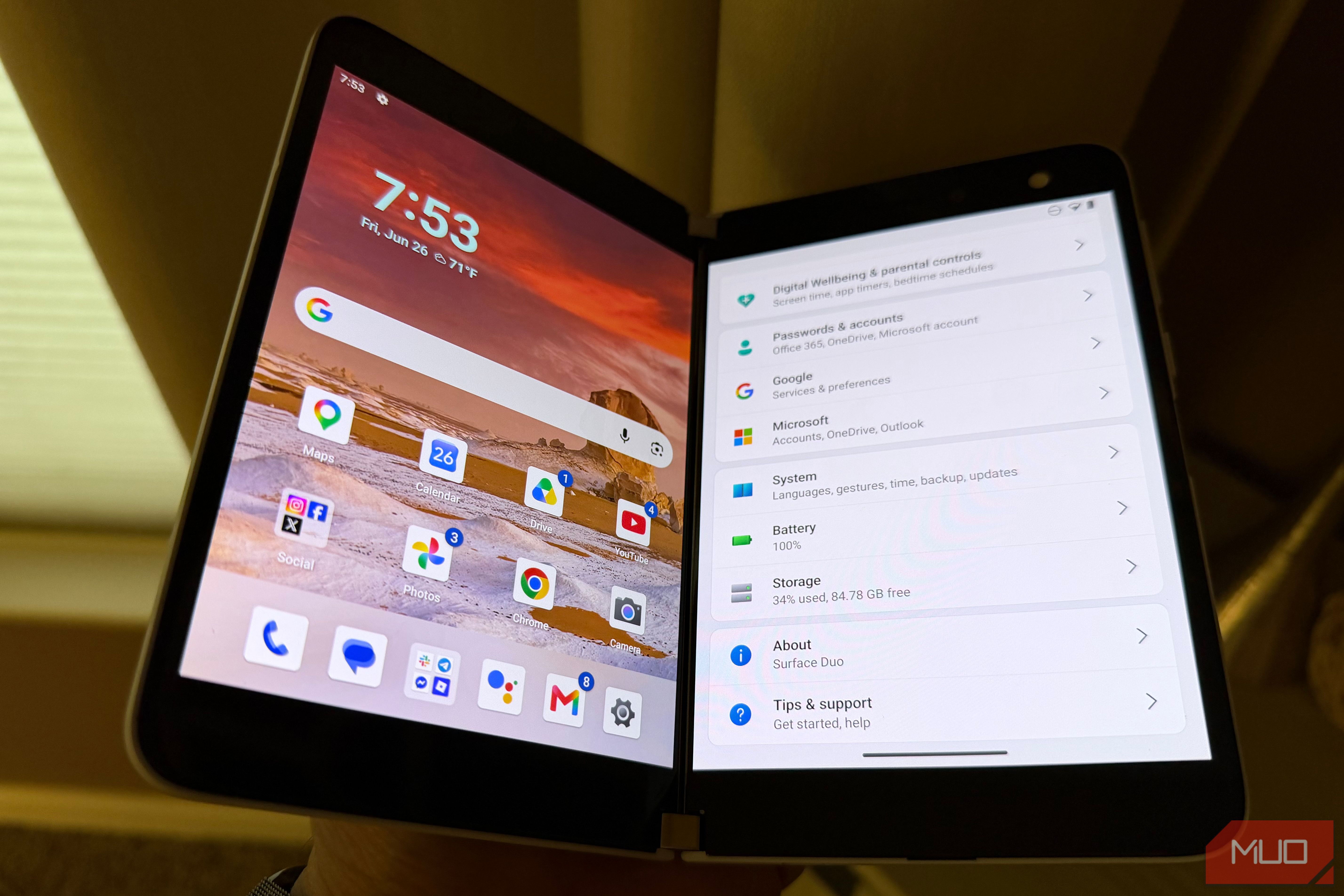 surface duo open