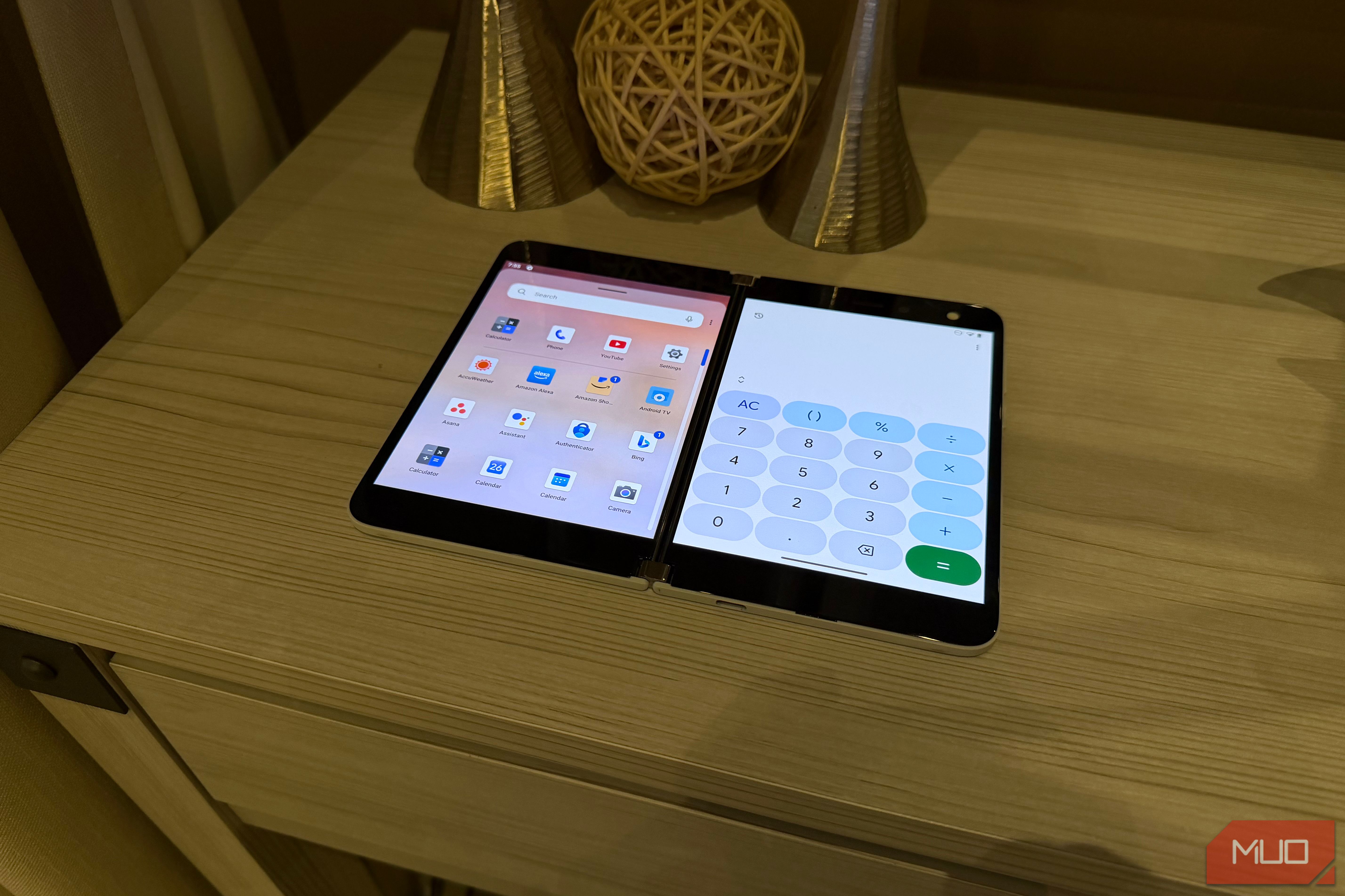 surface duo with calculator