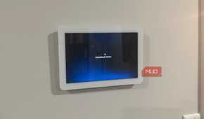 Echo Hub connecting to camera on wall
