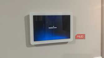Echo Hub connecting to camera on wall