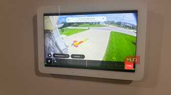 Echo Hub viewing Ring driveway floodlight camera feed