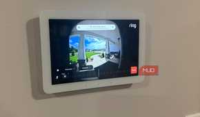 Echo Hub viewing Ring front door camera feed