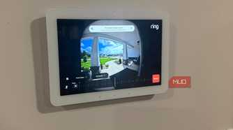Echo Hub viewing Ring front door camera feed