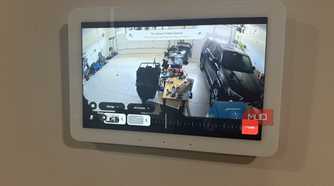 Echo Hub viewing Ring garage camera feed
