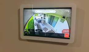 Echo Hub viewing Ring patio camera feed