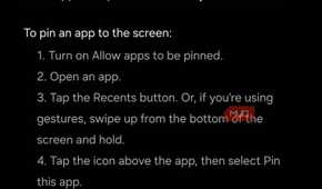 Enabling App Pinning on a Samsung Galaxy phone