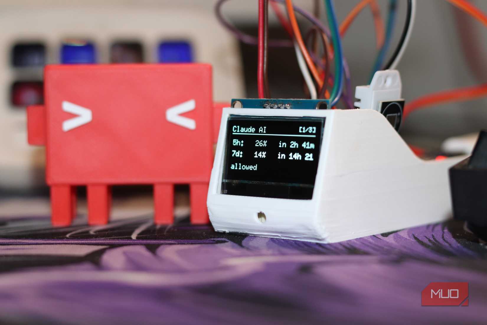 ESP32 running Claude Code generated dashboard code.