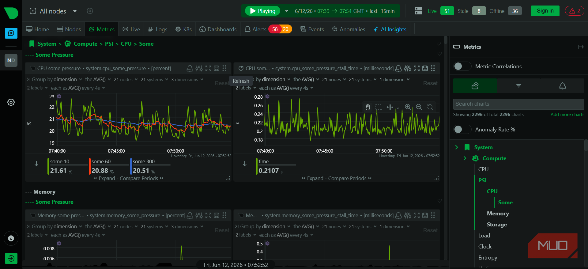 Extra Netdata CPU data