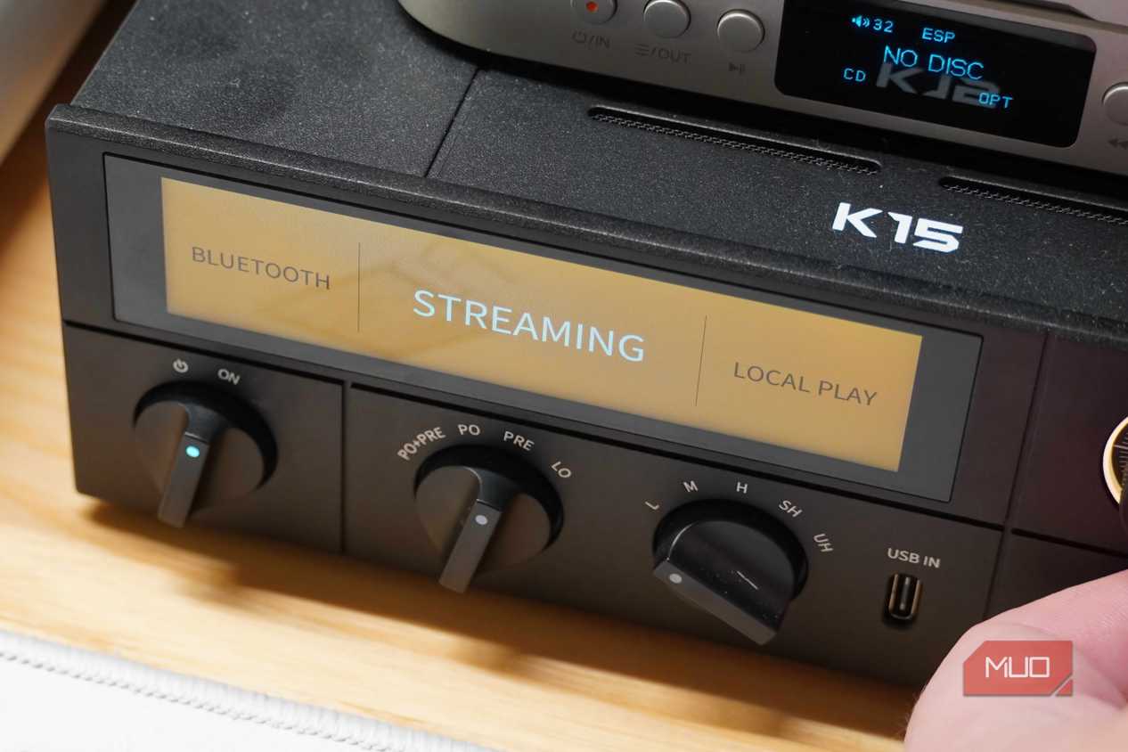 The streaming mode on the Fiio K15.