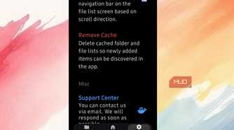 File Tree Size on a phone removing cache