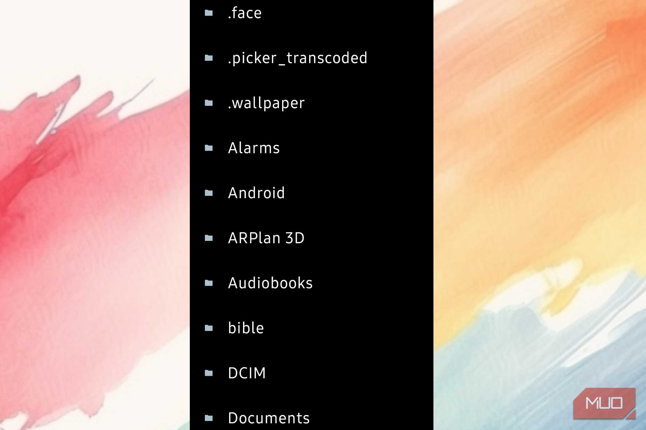 File Tree Size on a phone showing all files-1