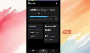 File Tree Size showing the storage