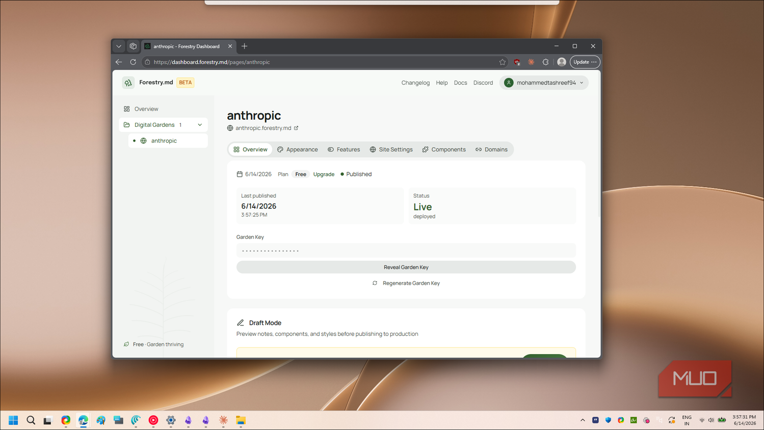 Forestry Dashboard Anthropic Project Live