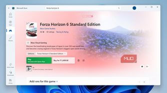 Forza Horizon 6 on MS Store