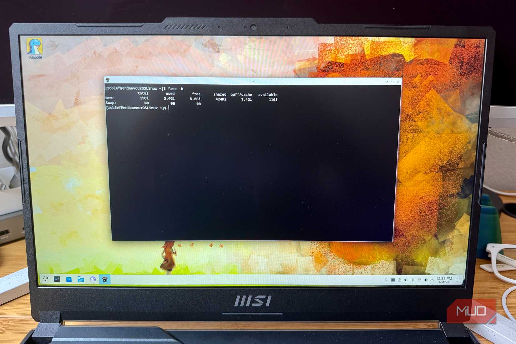 Free RAM results on Linux