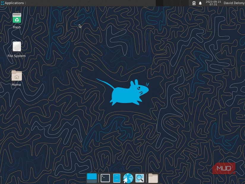 FreeBSD Xfce desktop.