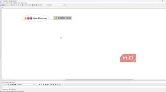 Freemind basic user interface on Windows.