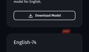 language model options on FUTO keyboard