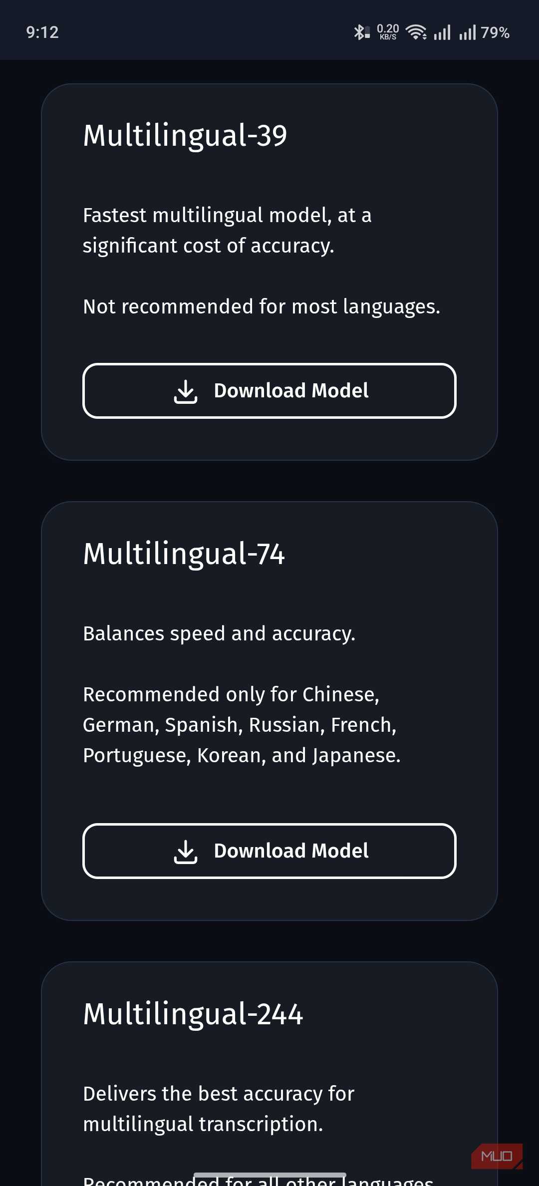 multilingual language options for futo keyboard