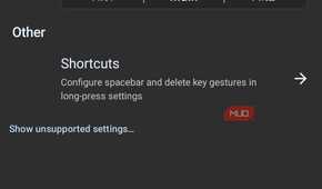 swipe typing options on FUTO keyboard