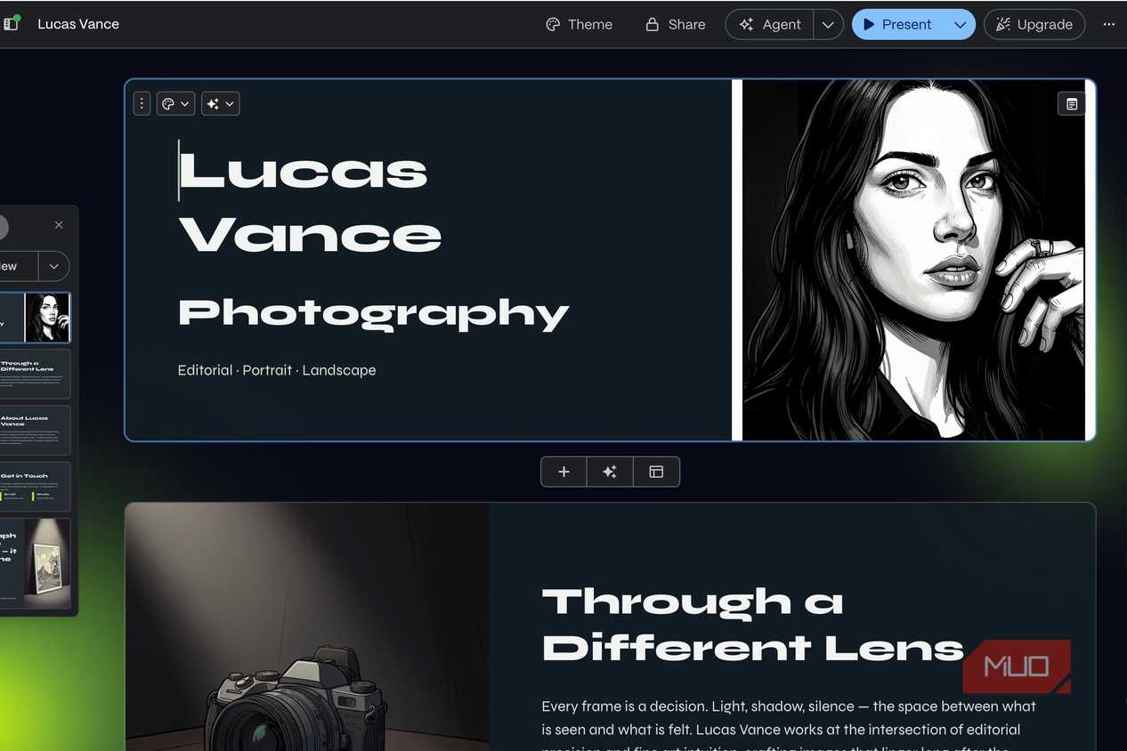 Gamma Website Examples I built the same portfolio in Claude, Gamma, and Canva — here's which ...