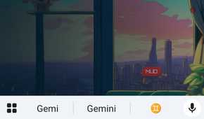 Screenshot Gemini settings on Android.