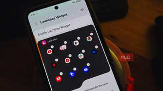 Good Lock app launcher widget on the Galaxy Z Flip 6