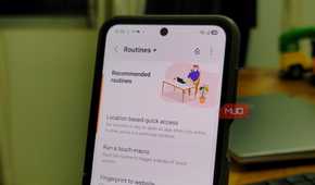 Good Lock Routines+ configuration on Samsung Galaxy Z Flip 6