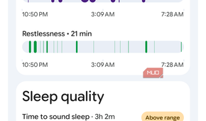 Viewing health and fitness data in the Google Health app.
