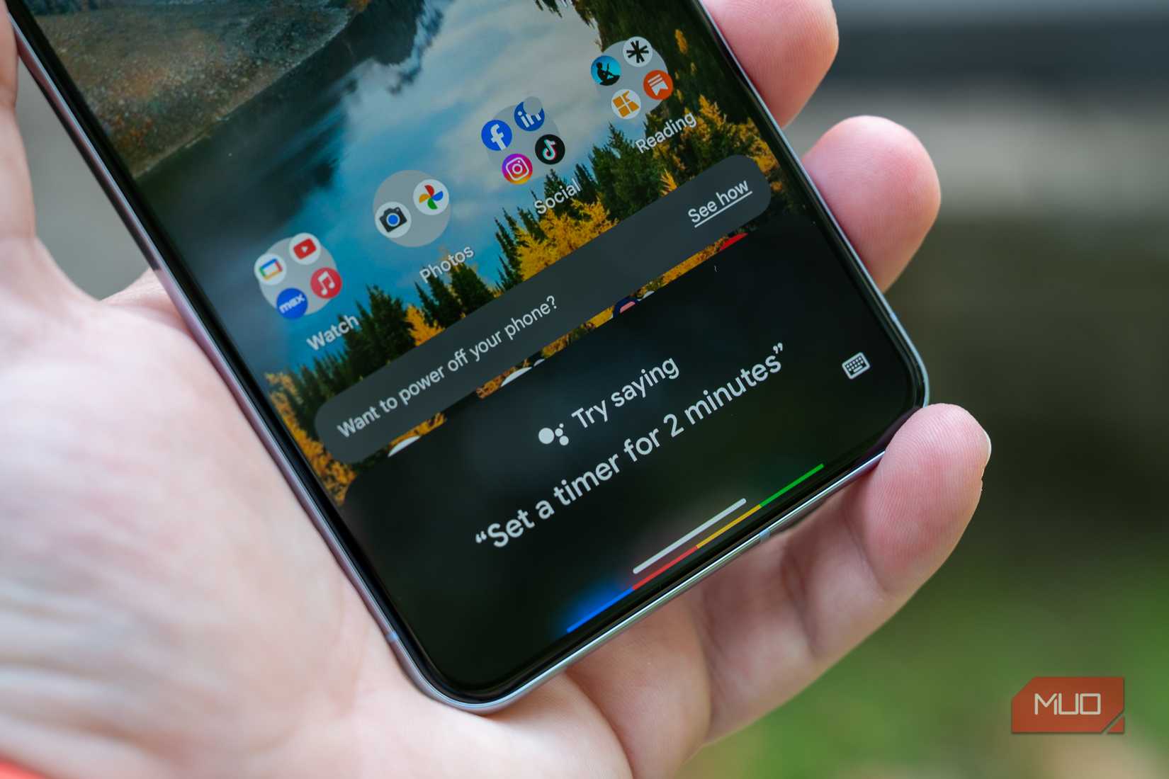 Google Assistant pop-up on the Google Pixel 8 Pro