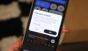 Casting a screen or an app to a TV.