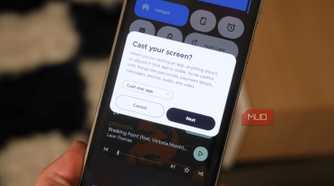 Casting a screen or an app to a TV.