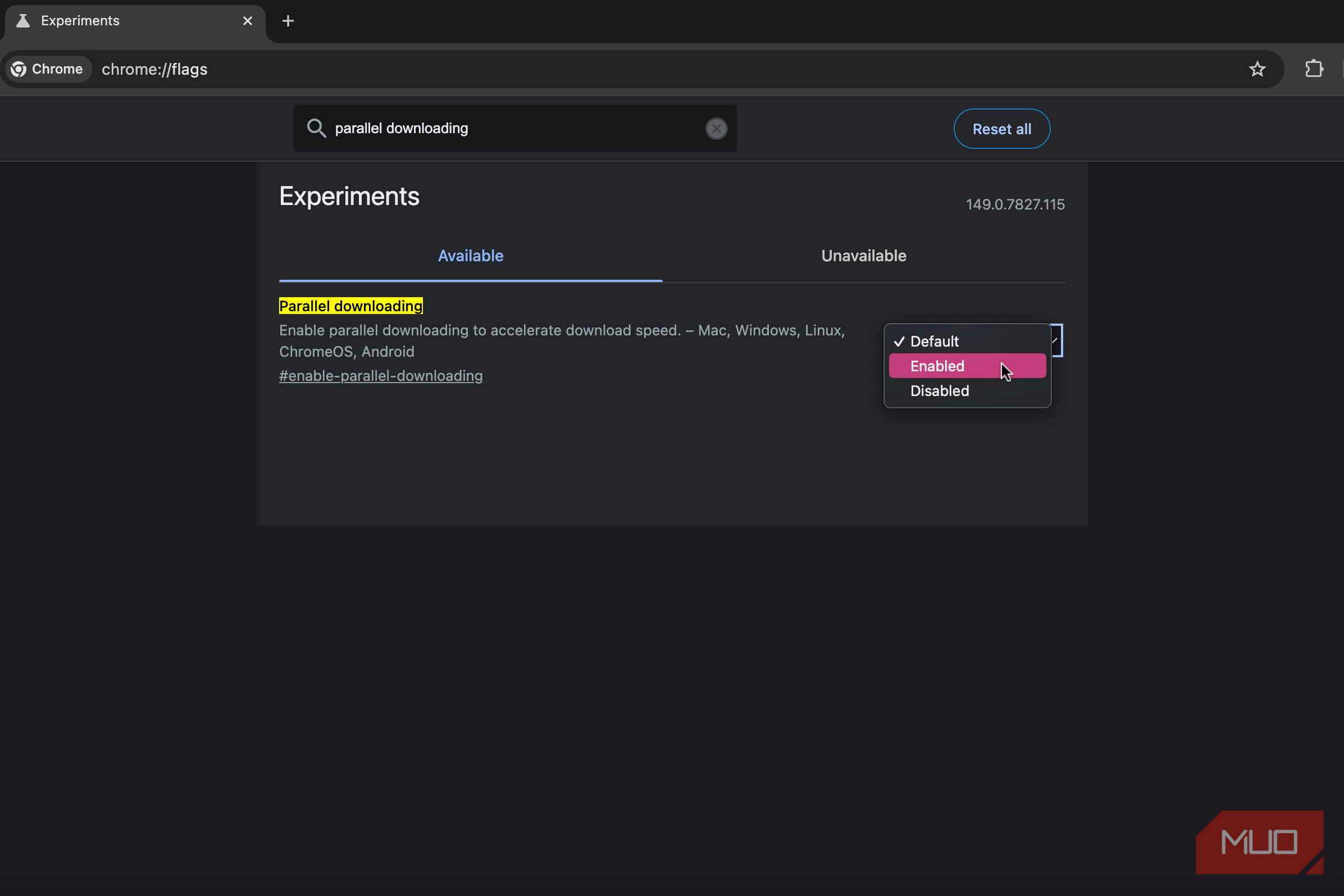 Google chrome parallel download