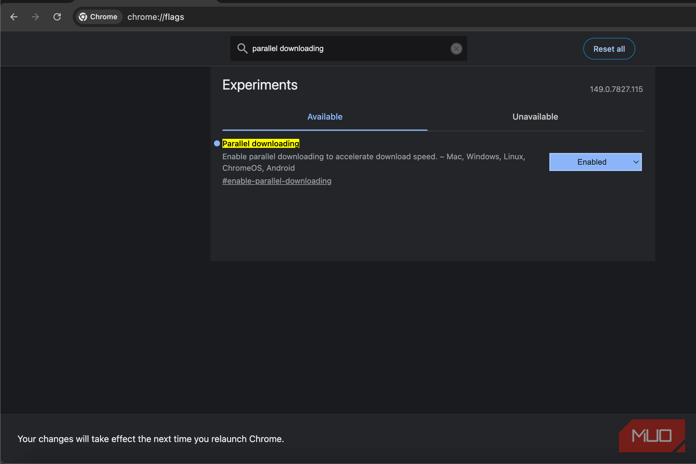 Google chrome parallel download