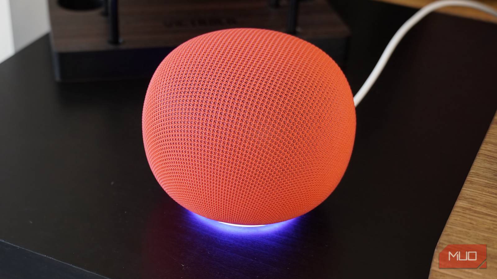 The glow ring on the bottom of the Google Home Speaker.