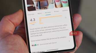 Gemini review summaries in the Google Maps app.