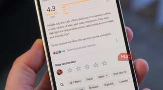 Reviews for a place in Google Maps.