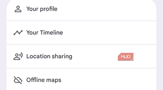 Google Maps settings on Android screenshot.