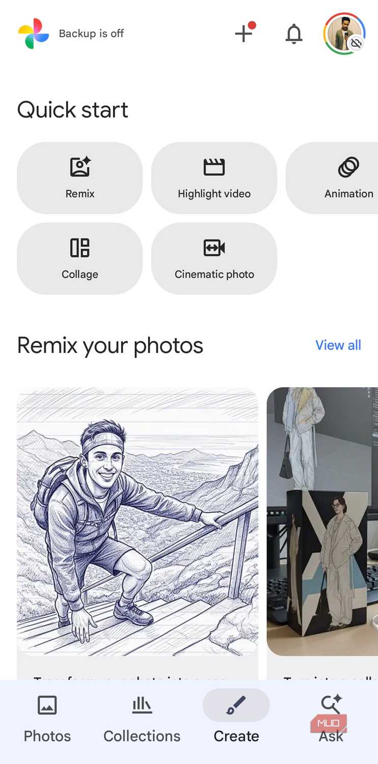 Google Photos app on Android