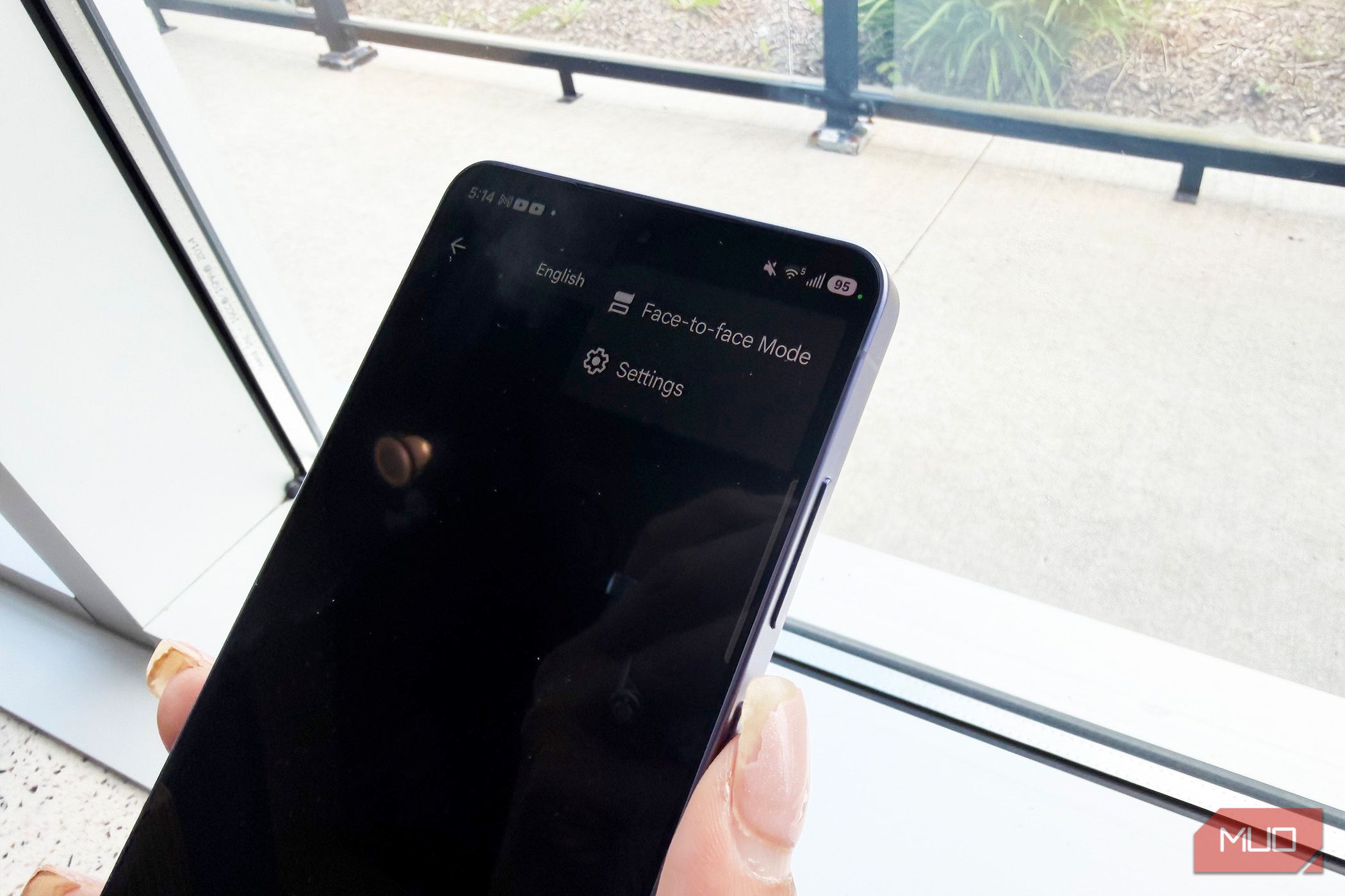 The Face to Face screen showing in Google Translate on a phone.