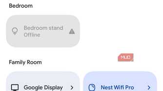 Screenshot Smart Home device grouping.