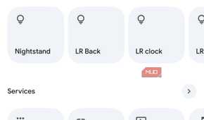 Screenshot Smart Home device grouping