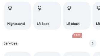 Screenshot Smart Home device grouping