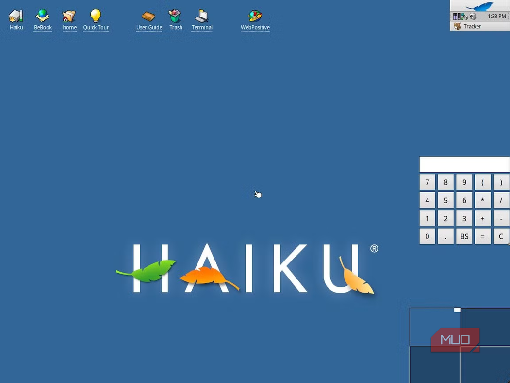 haiku desktop.