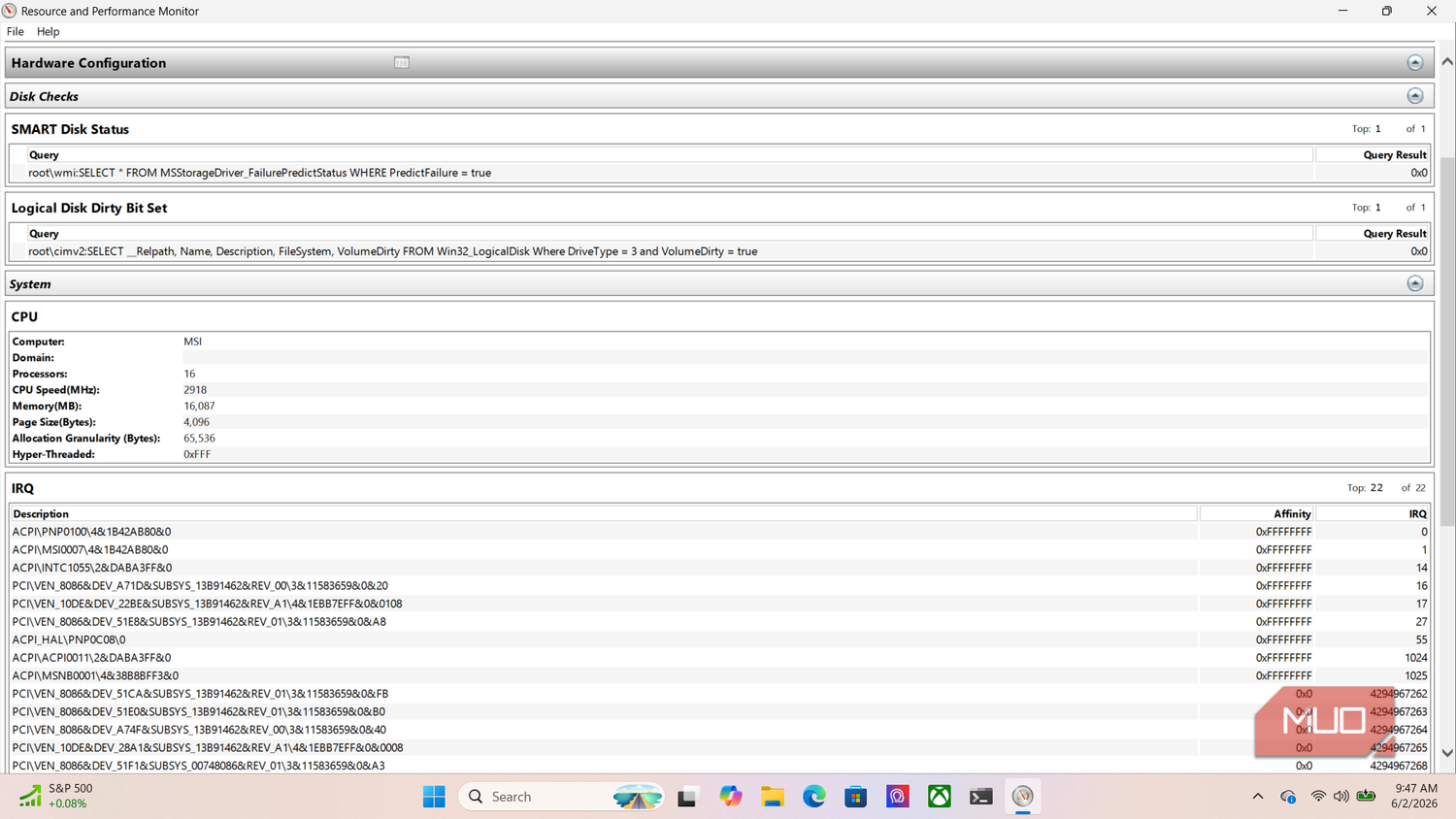 Hardware Configuration Settings Every Windows PC has a hidden log that explains exactly why it slowed down