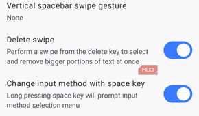 HeliBoard keyboard advanced settings menu